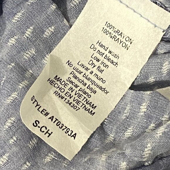 Lumiere Polka Dotted Ruffle Blouse Size S - Picture 11 of 11